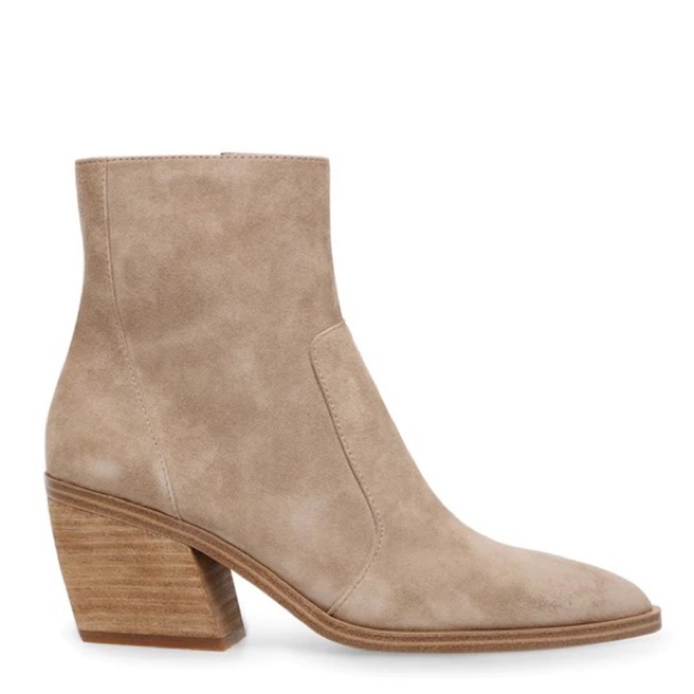 New Steve Madden Mallorie Taupe Suede Booties